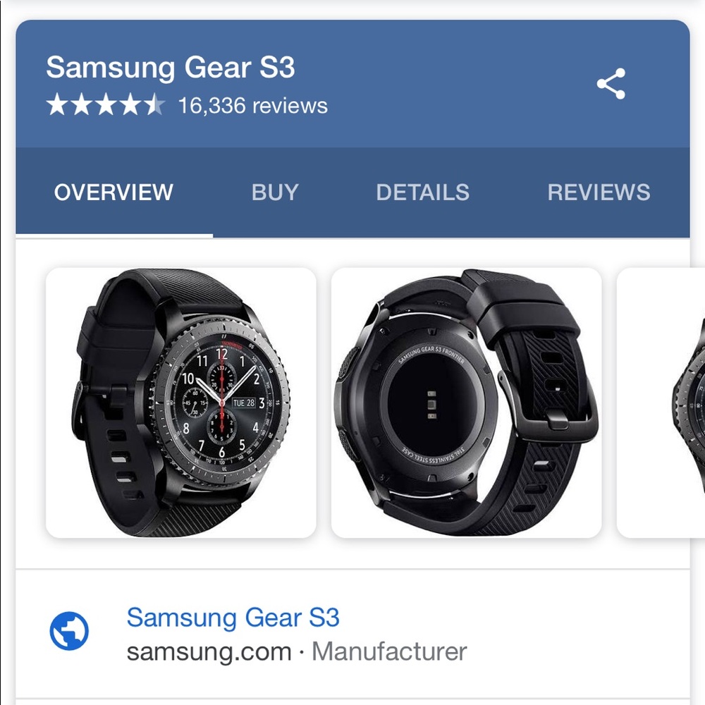 Samsung S3 Gear Smartwatch
